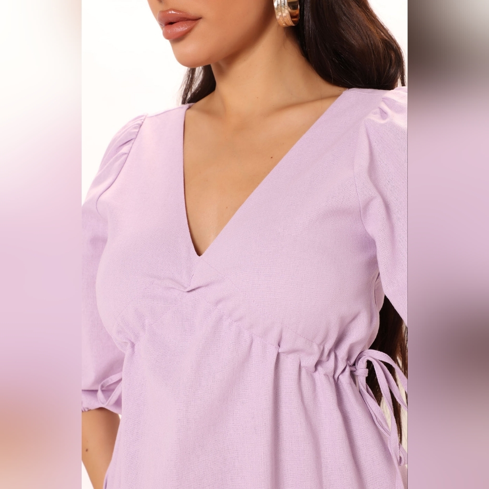 πππMINI DRESS- LAVENDER XS - Picture 3 of 8